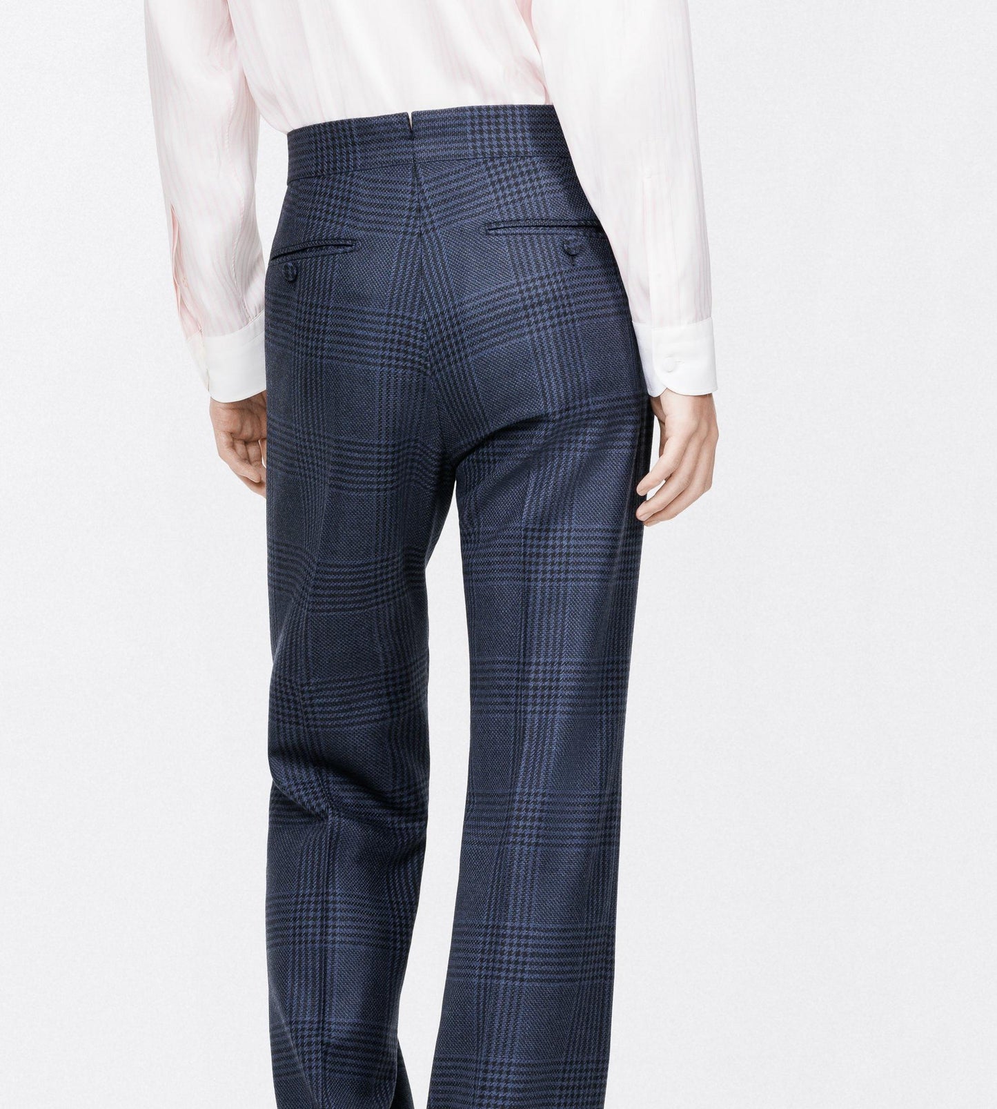 Grand Check Flat Front Pant