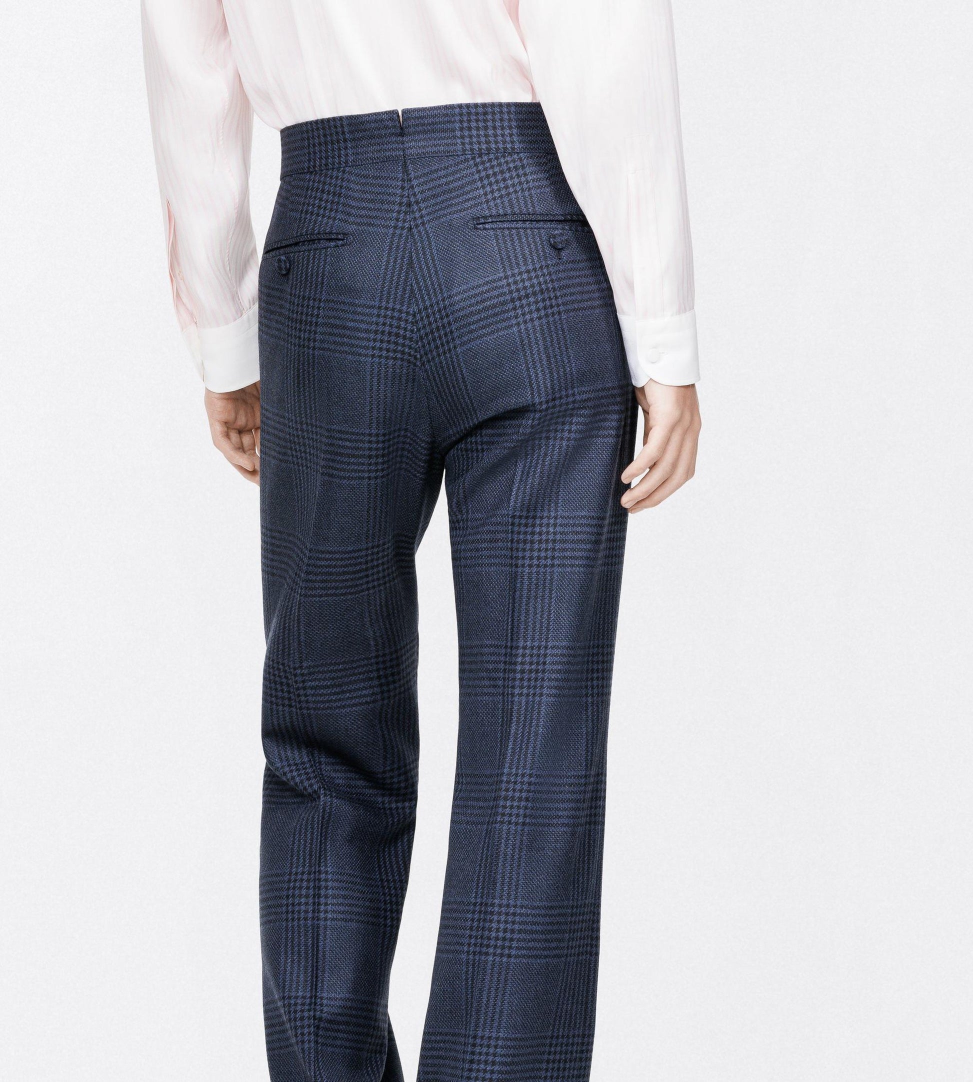 Grand Check Flat Front Pant