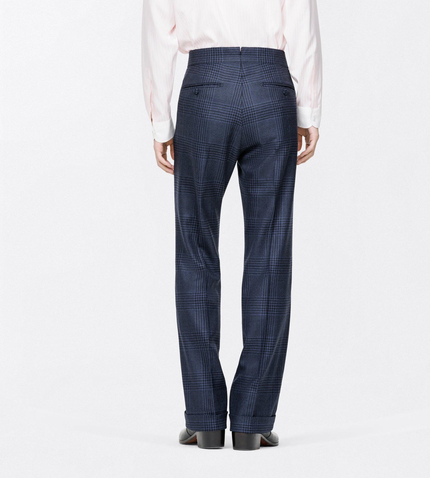 Grand Check Flat Front Pant