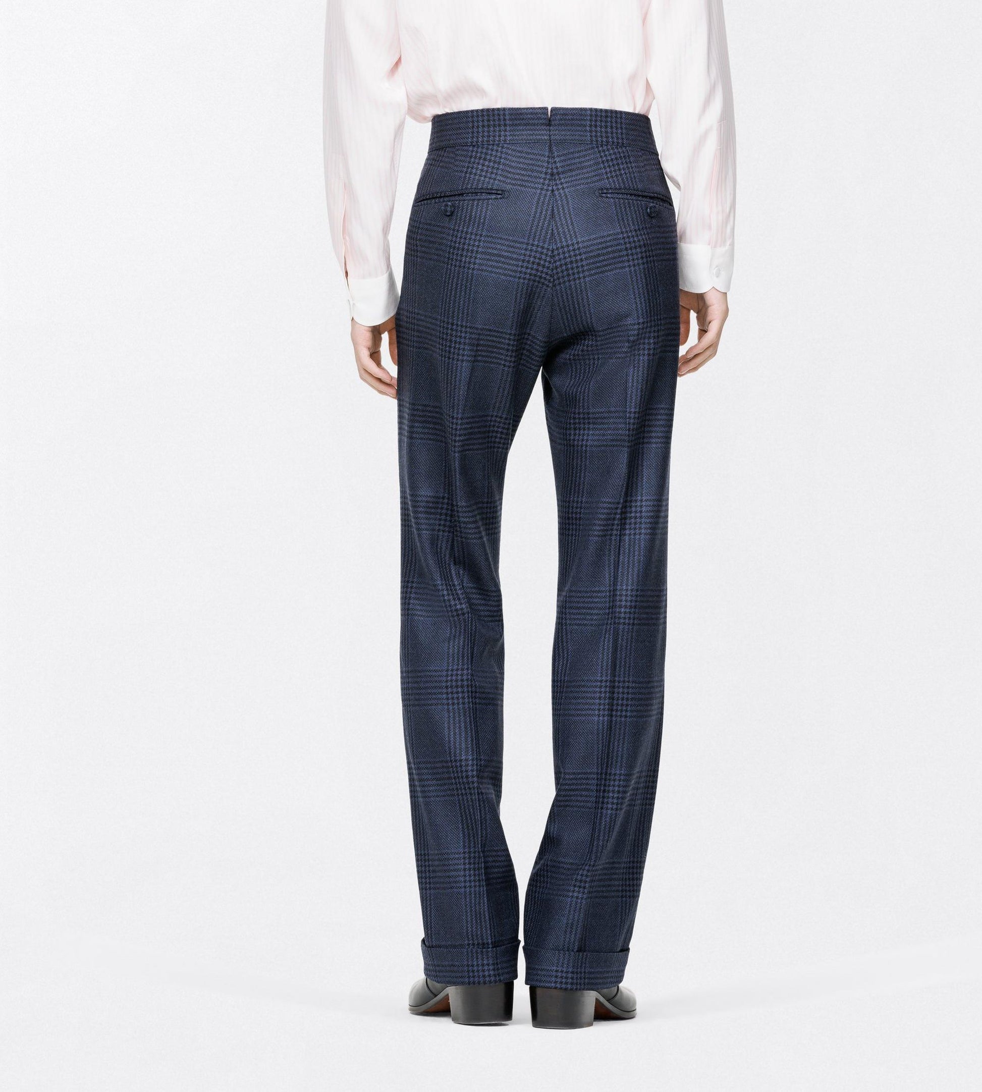 Grand Check Flat Front Pant