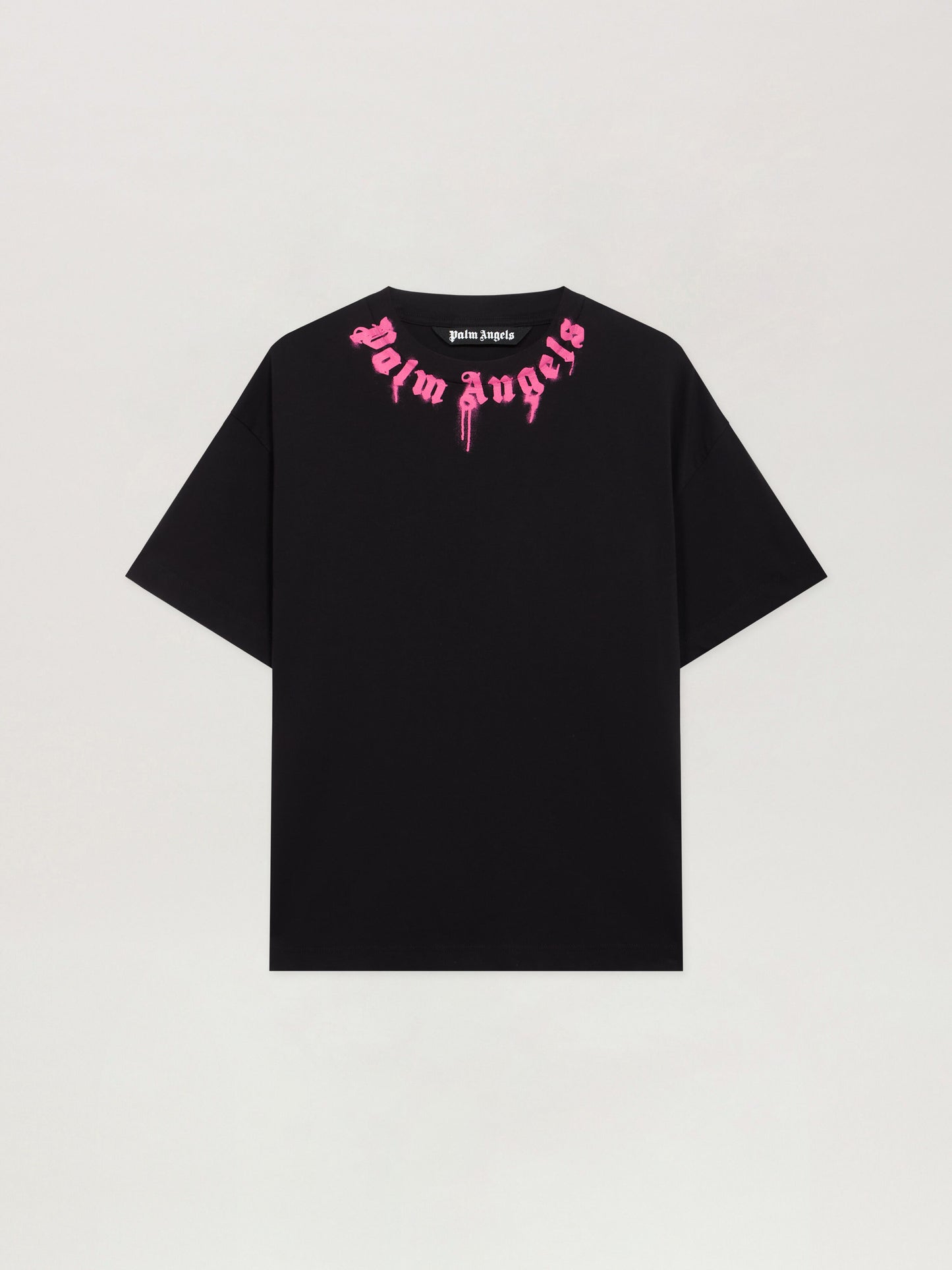Spray Neck Logo T Shirt