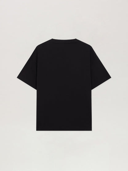 Spray Neck Logo T Shirt