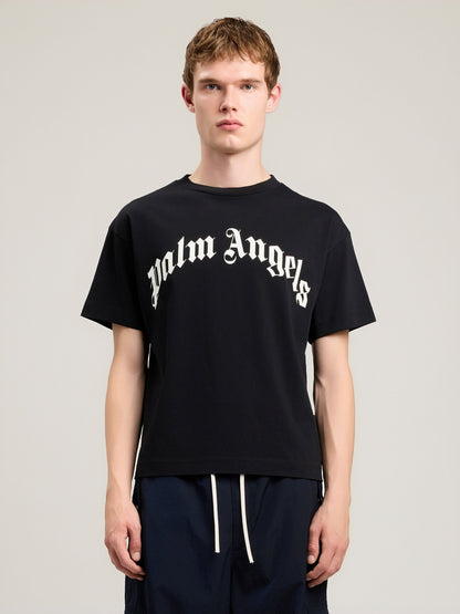 Curved Logo T Shirt