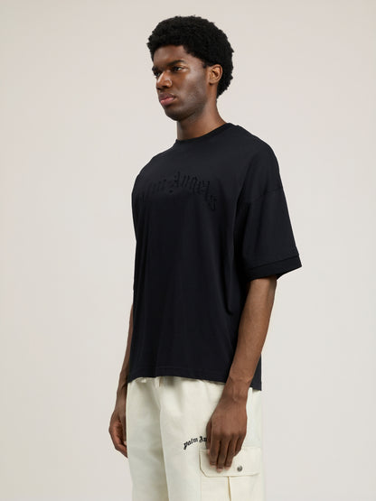 Curved Logo Loose Double T Shirt
