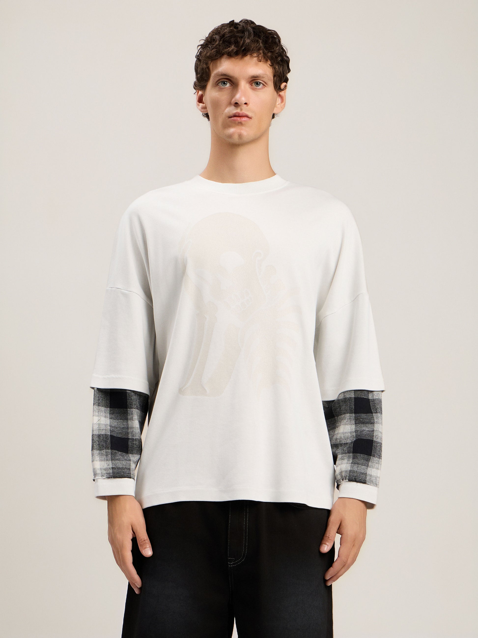 Skull Double Long Sleeved Shirt