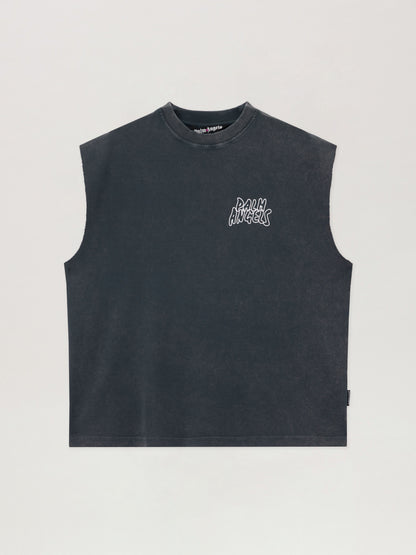 Palm Leaf Distressed Tank