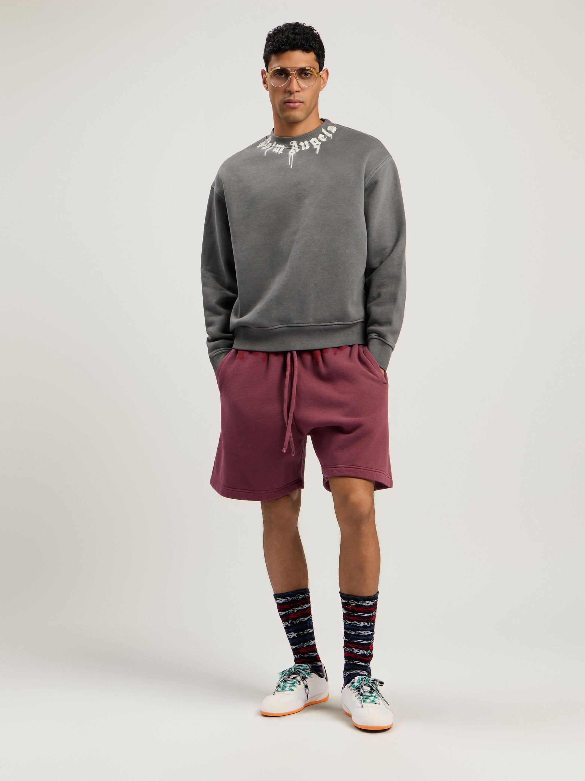 Neck Logo Regular Crewneck Sweatshirt