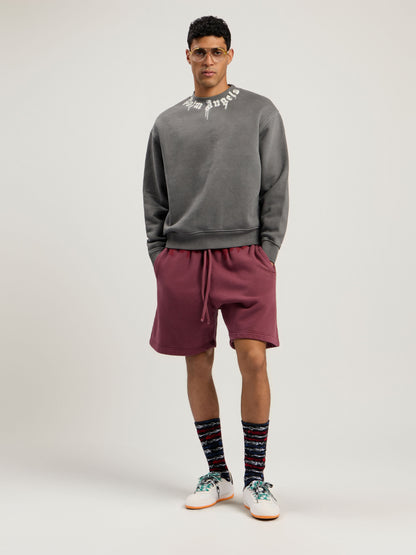 Neck Logo Regular Crewneck Sweatshirt