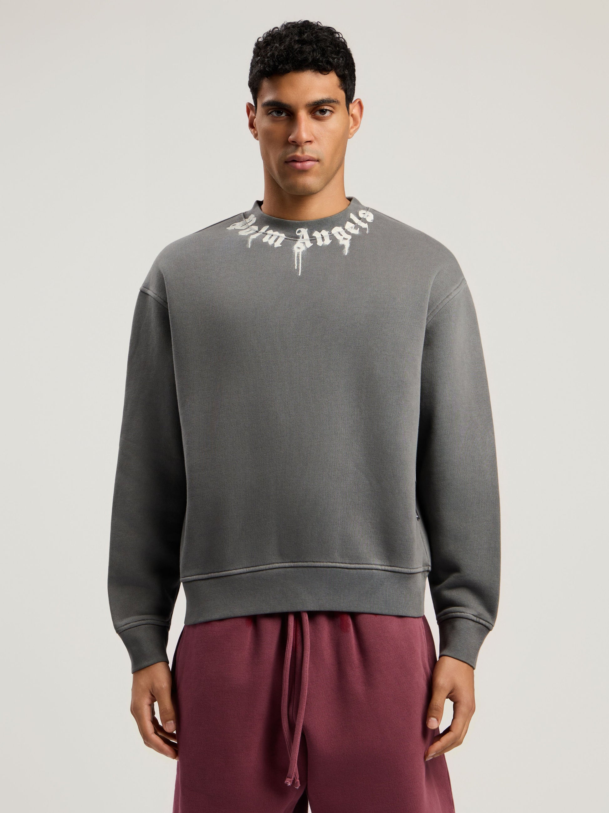 Neck Logo Regular Crewneck Sweatshirt