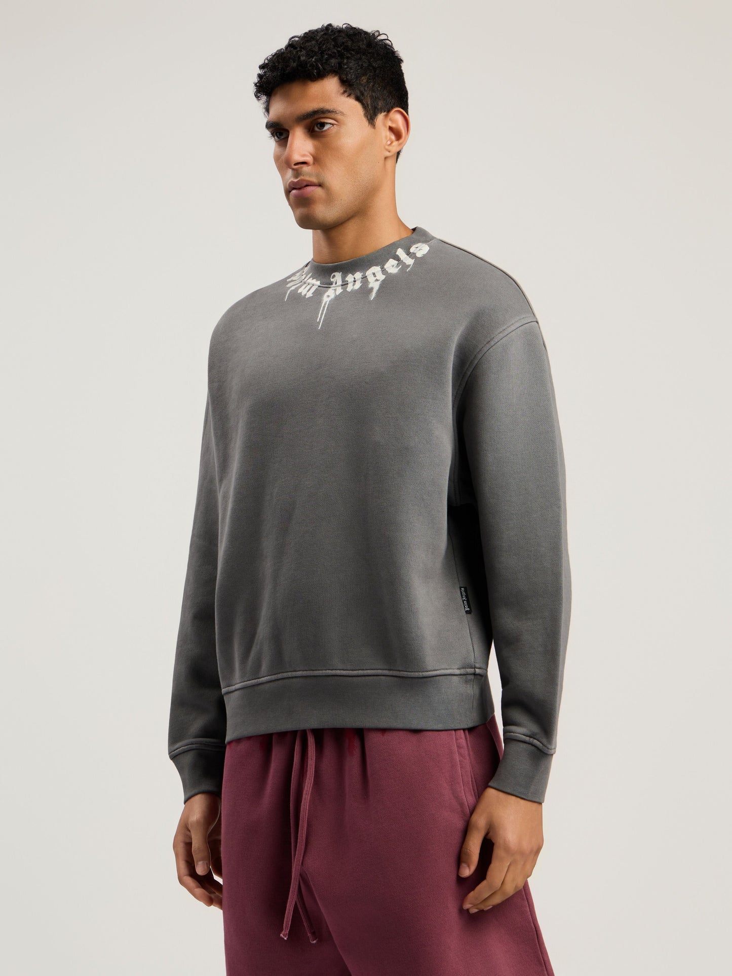 Neck Logo Regular Crewneck Sweatshirt