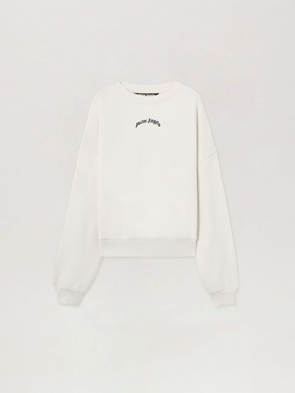 Back Curved Logo Loose Sweatshirt