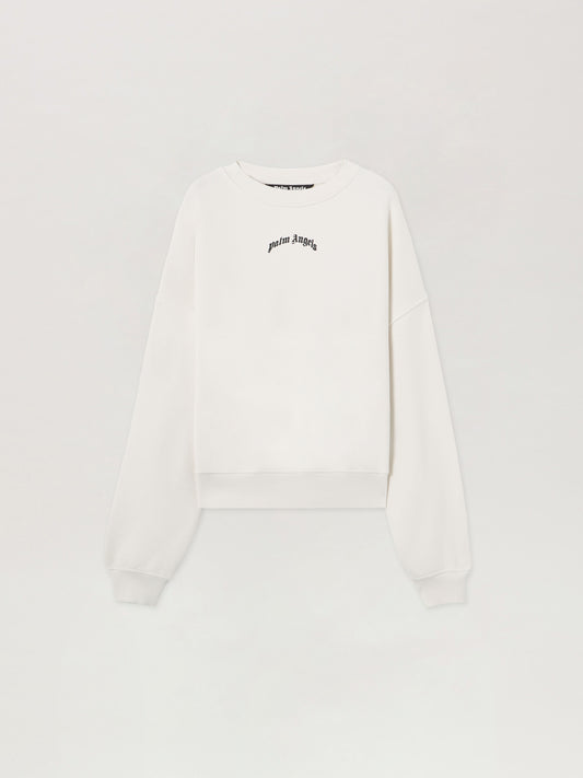 Back Curved Logo Loose Sweatshirt