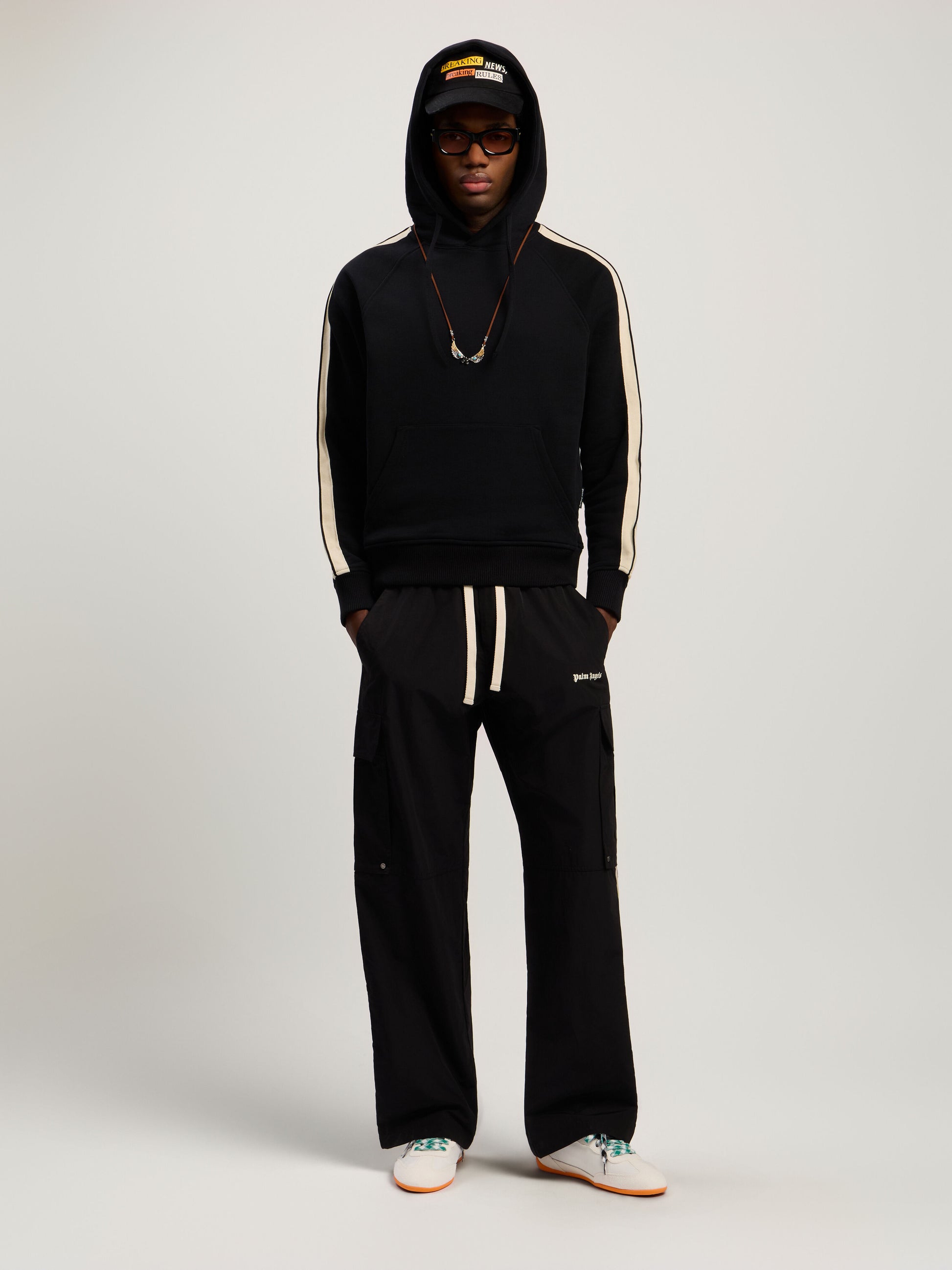 Curved Logo Track Hoodie
