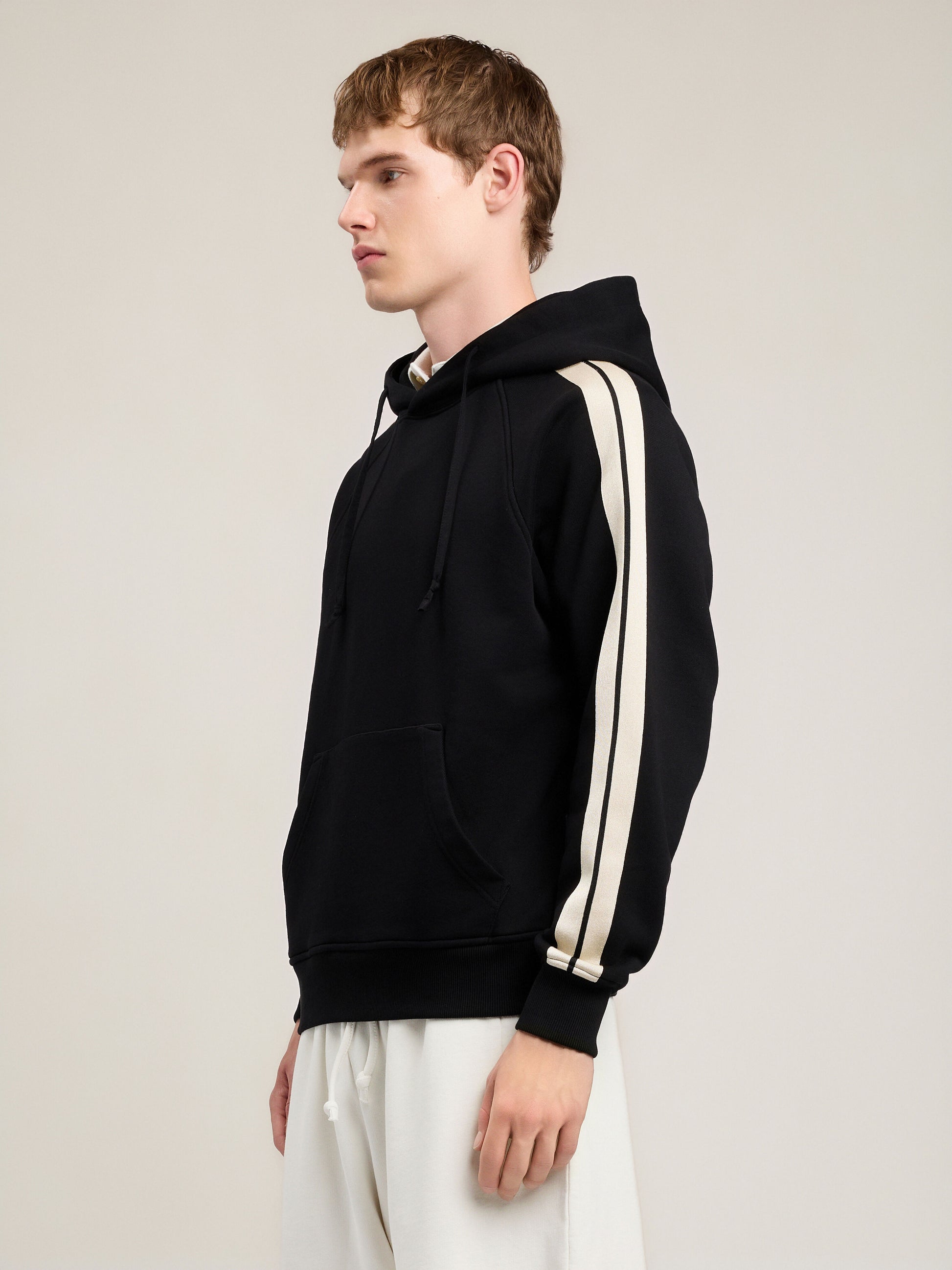 Back Curved Logo Track Hoodie