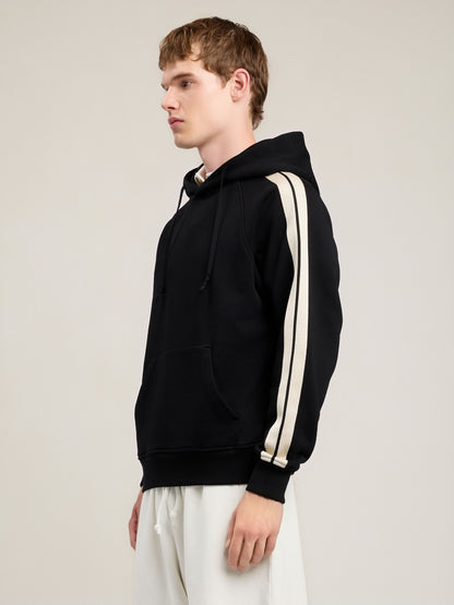 Back Curved Logo Track Hoodie