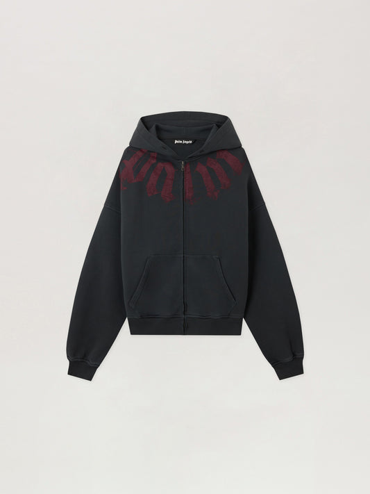 Big Neck Logo Zip Hoodie