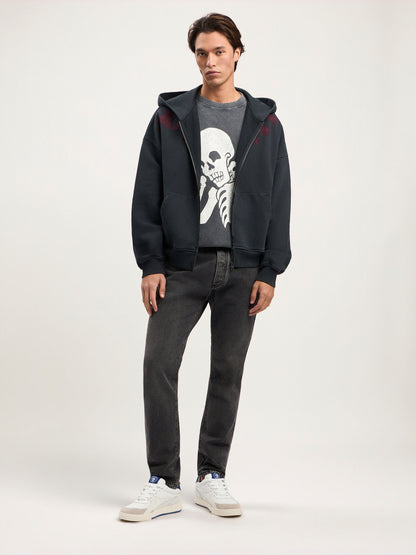 Big Neck Logo Zip Hoodie