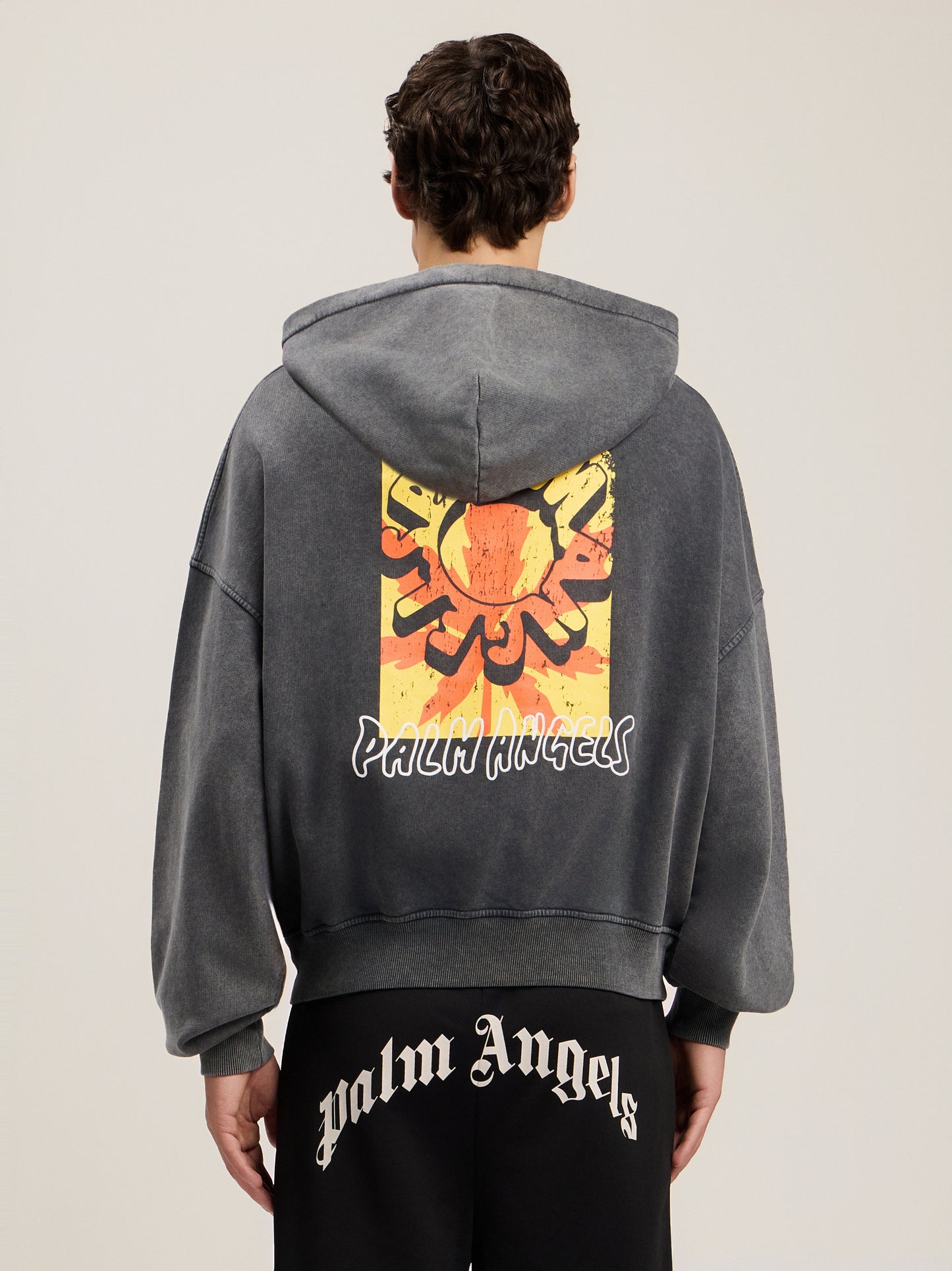 Palm Leaf Loose Zip Hoodie