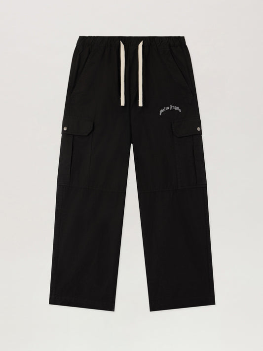 Curved Logo Loose Cargo Pants