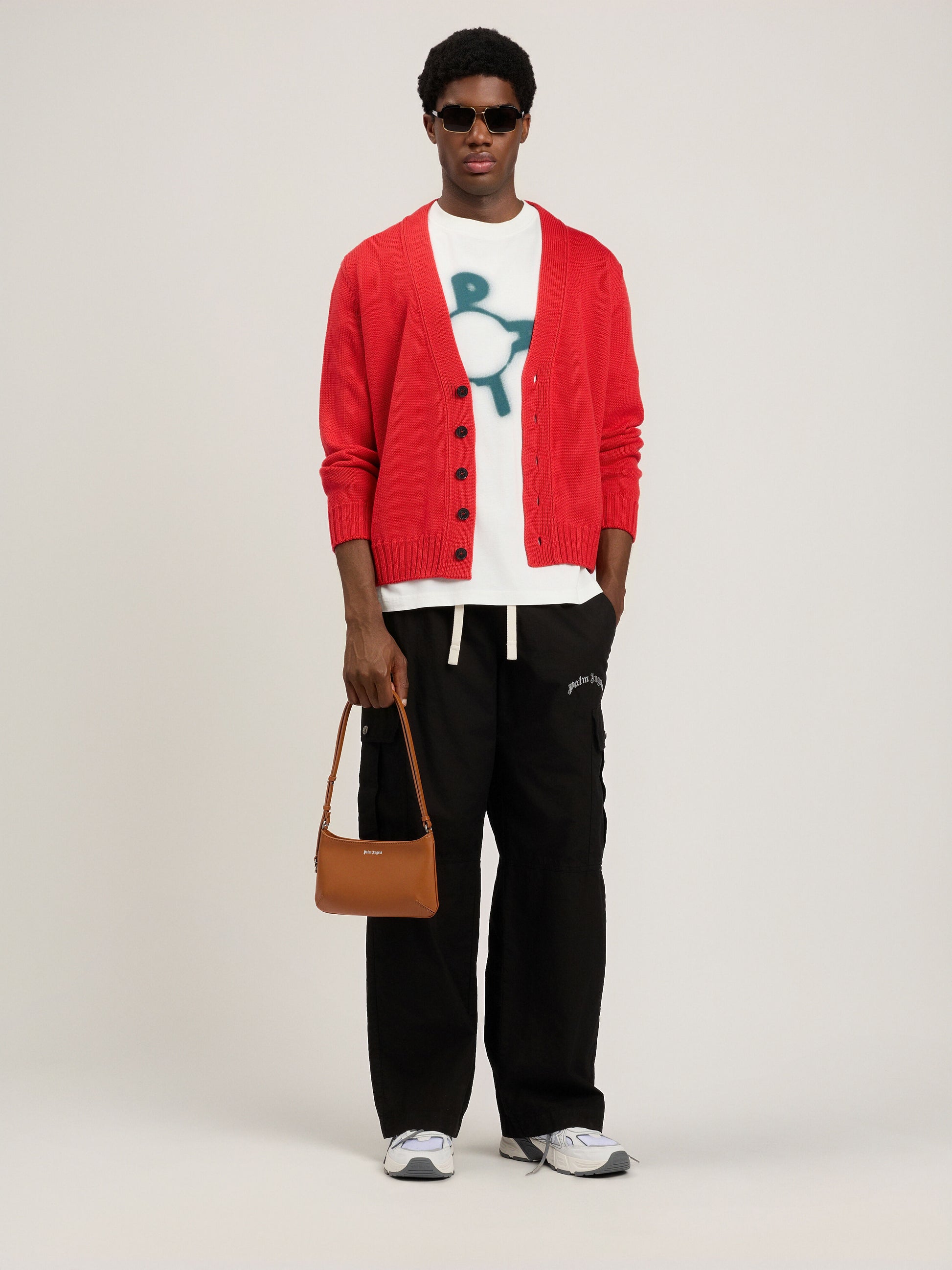 Curved Logo Loose Cargo Pants