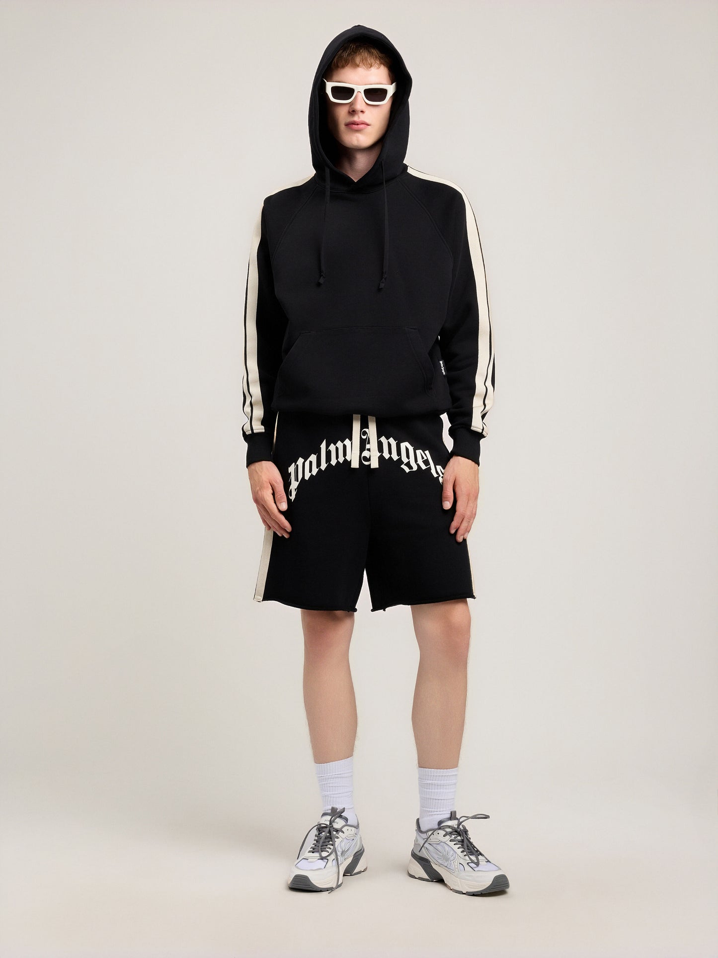 Curved Logo Track Sweatshorts