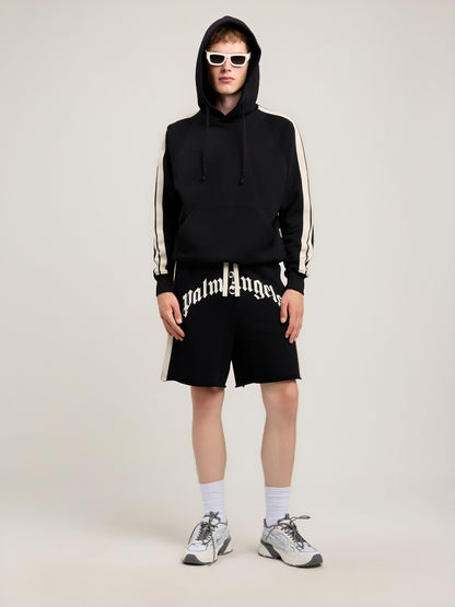 Curved Logo Track Sweatshorts