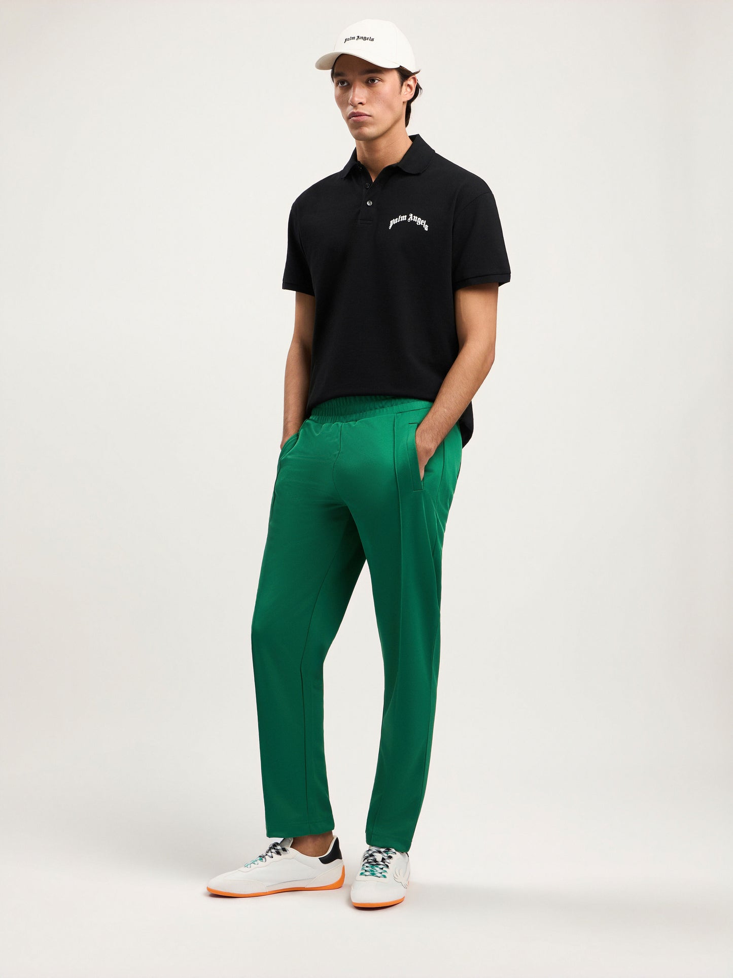 Back Curved Logo Track Pants