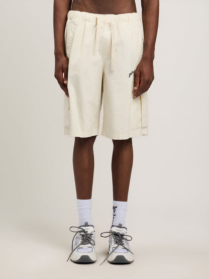 Curved Logo Loose Cargo Shorts