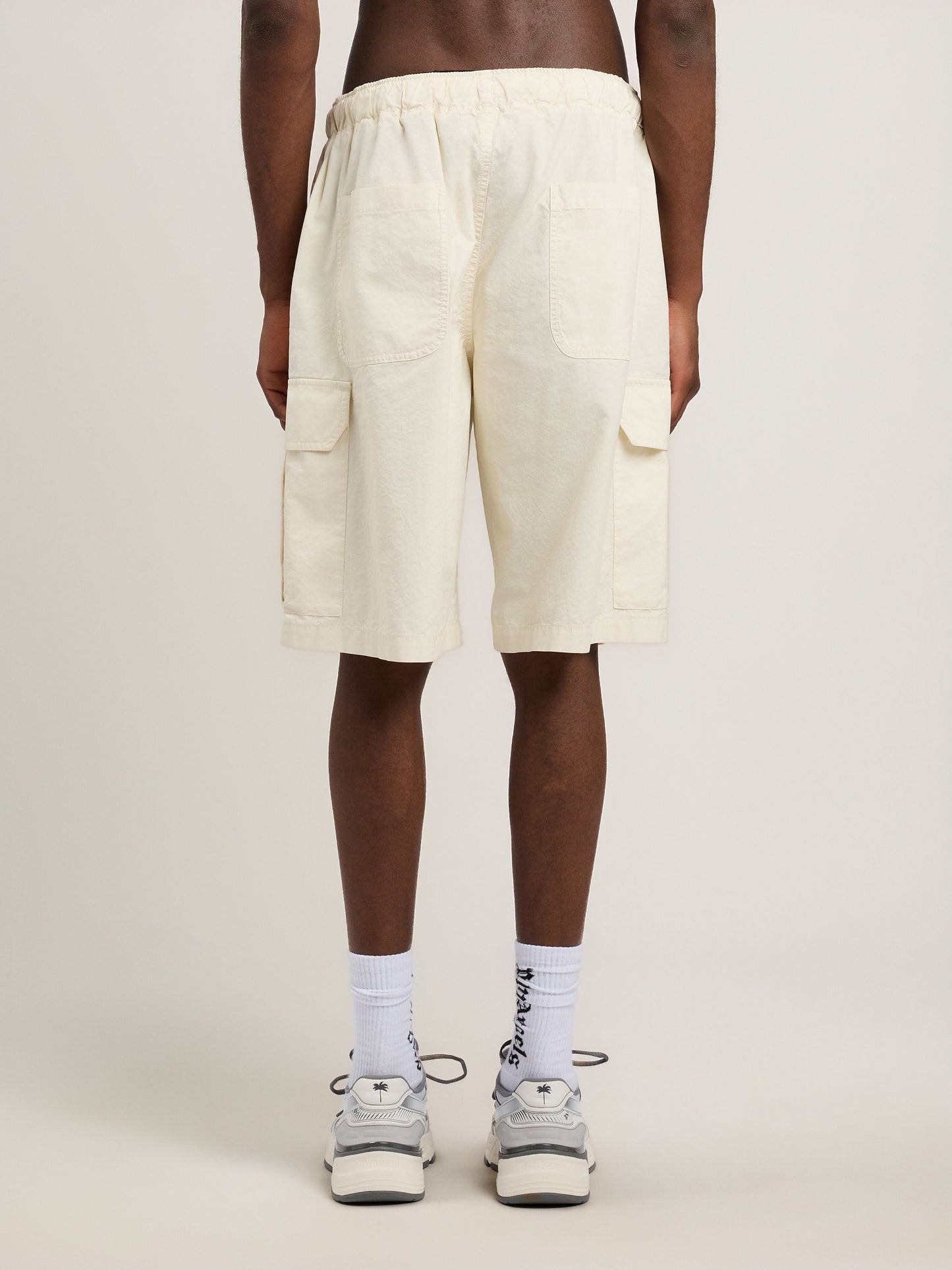 Curved Logo Loose Cargo Shorts
