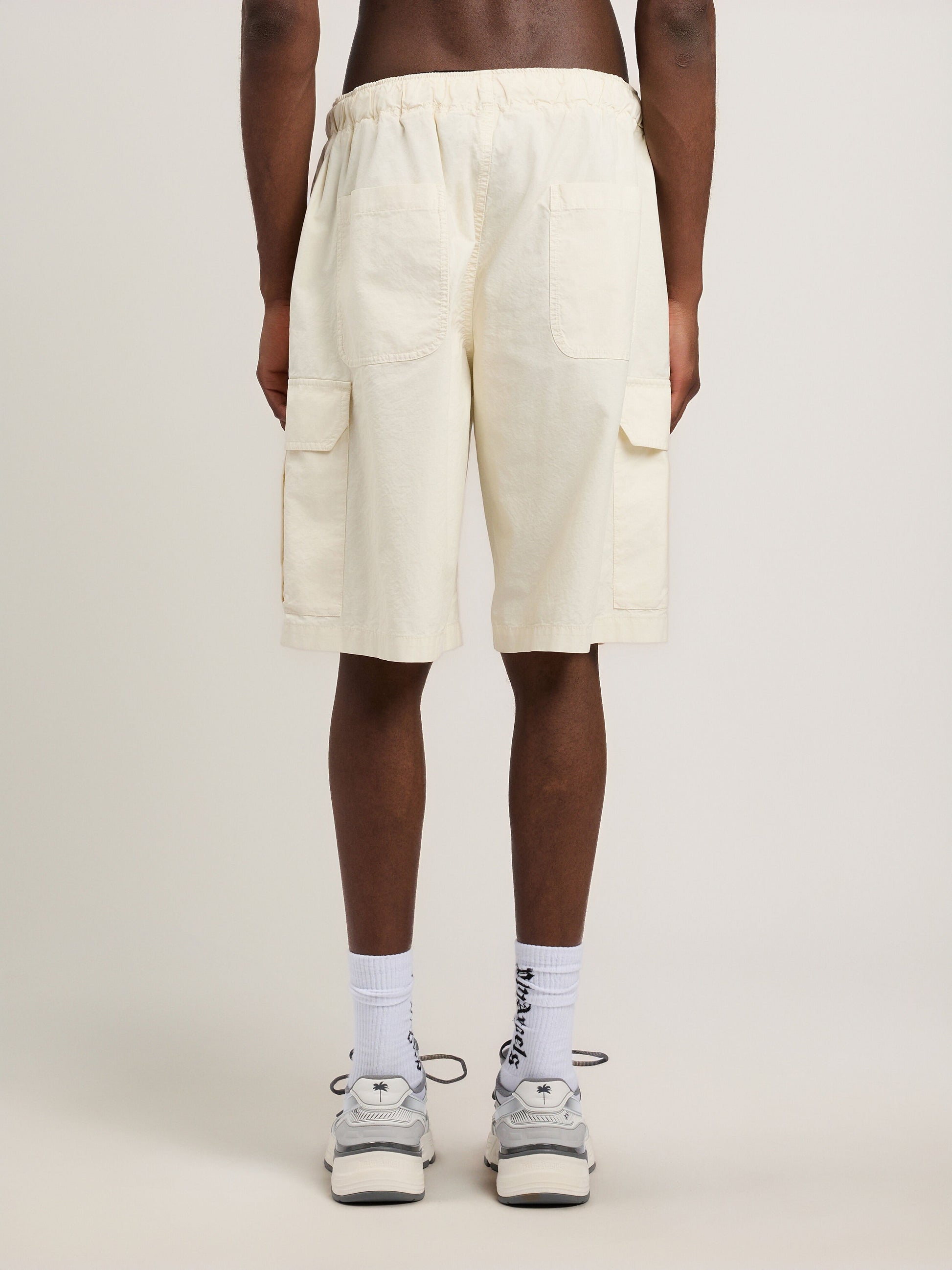 Curved Logo Loose Cargo Shorts