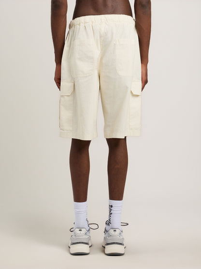 Curved Logo Loose Cargo Shorts