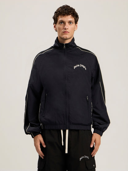 Curved Logo Vintage Track Windbreaker