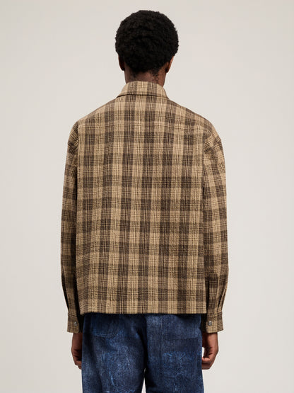 Tree Logo Check Loose Overshirt