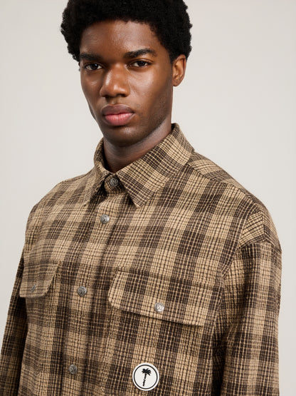 Tree Logo Check Loose Overshirt