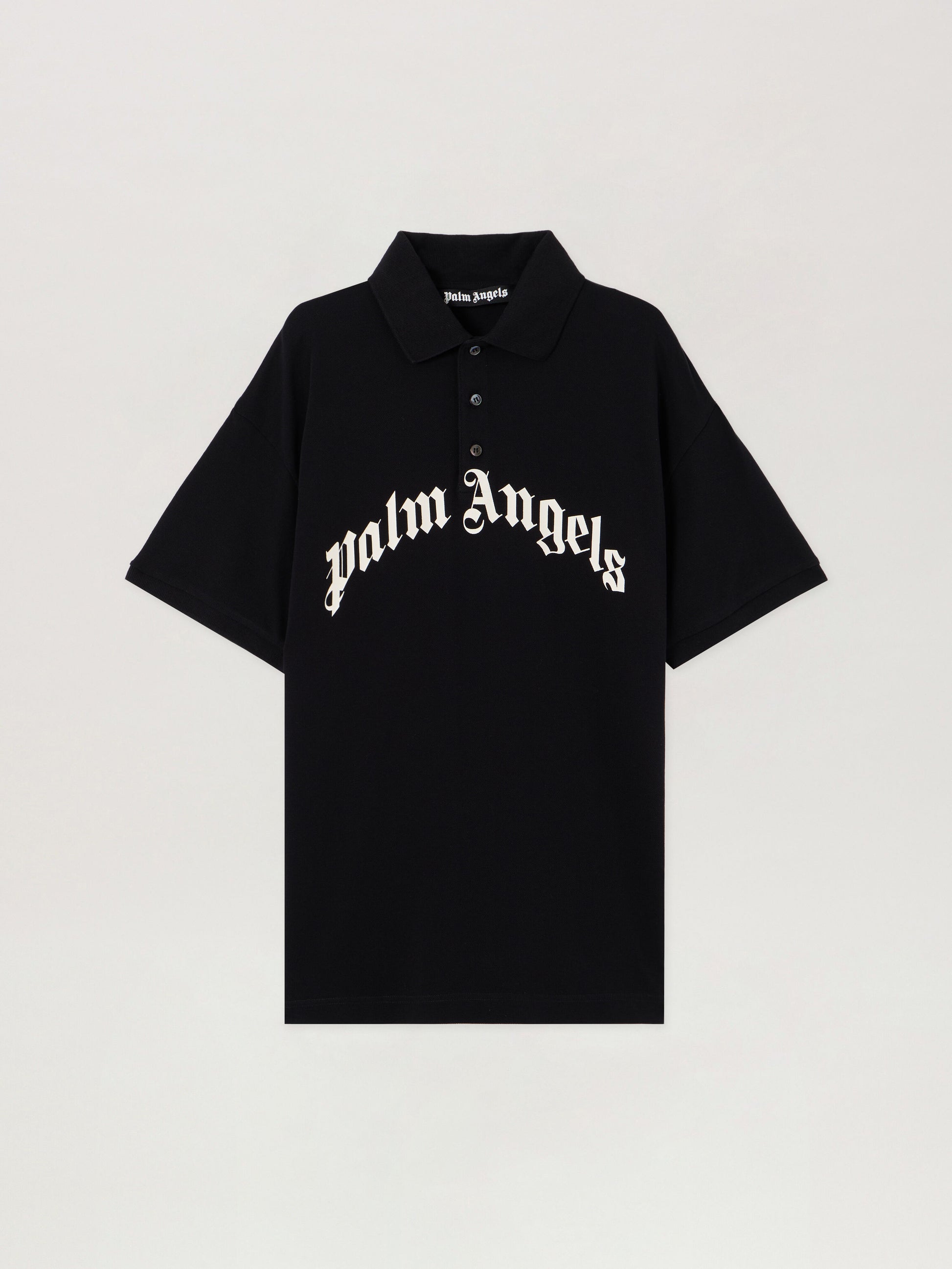 Curved Logo Polo Shirt