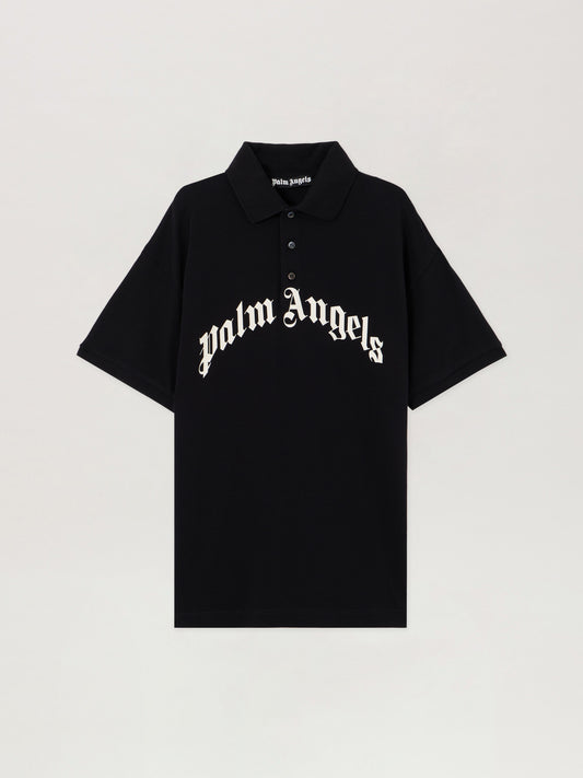 Curved Logo Polo Shirt