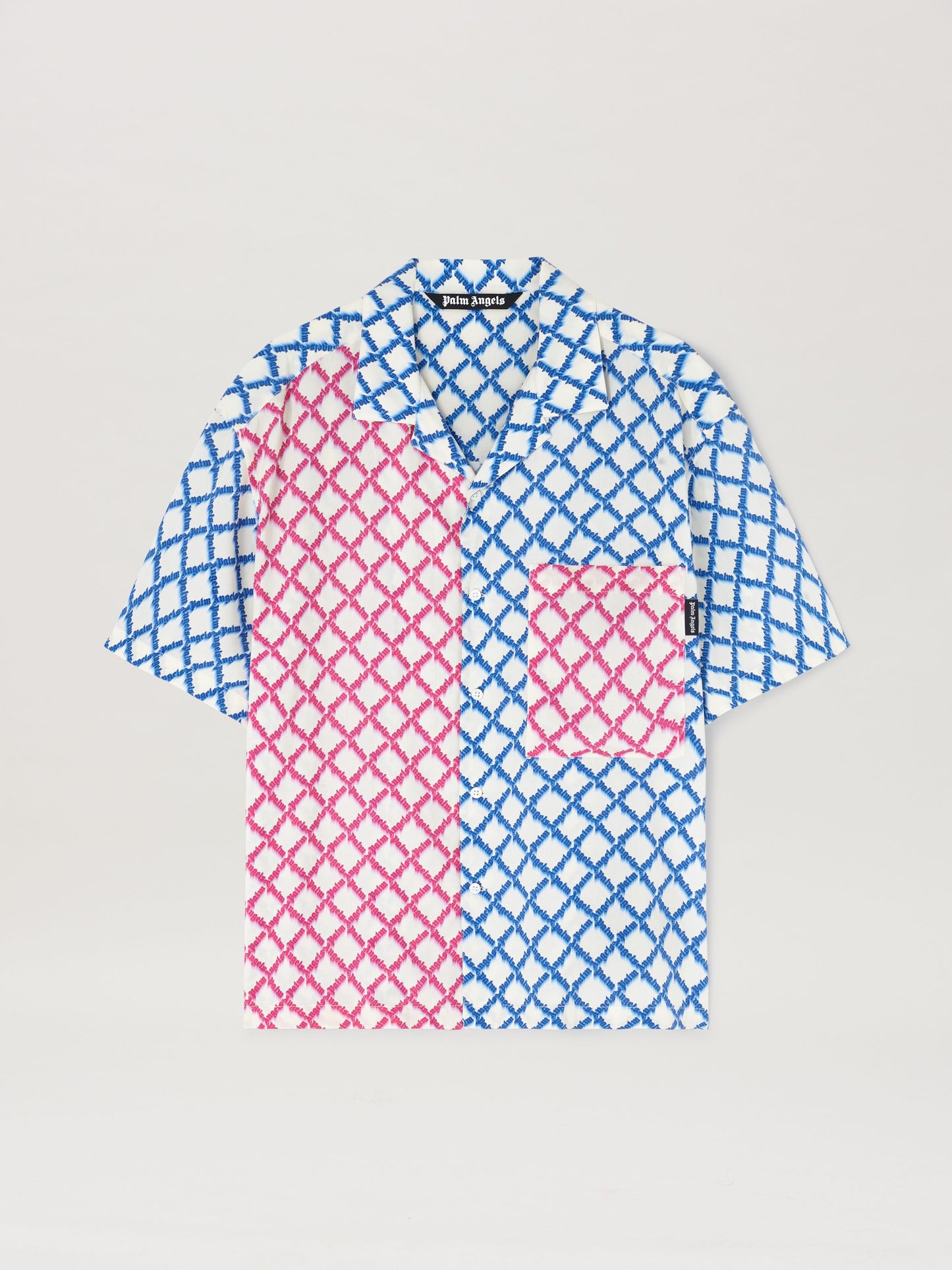 Net Logo Bowling Shirt Ss Ivory   Multic