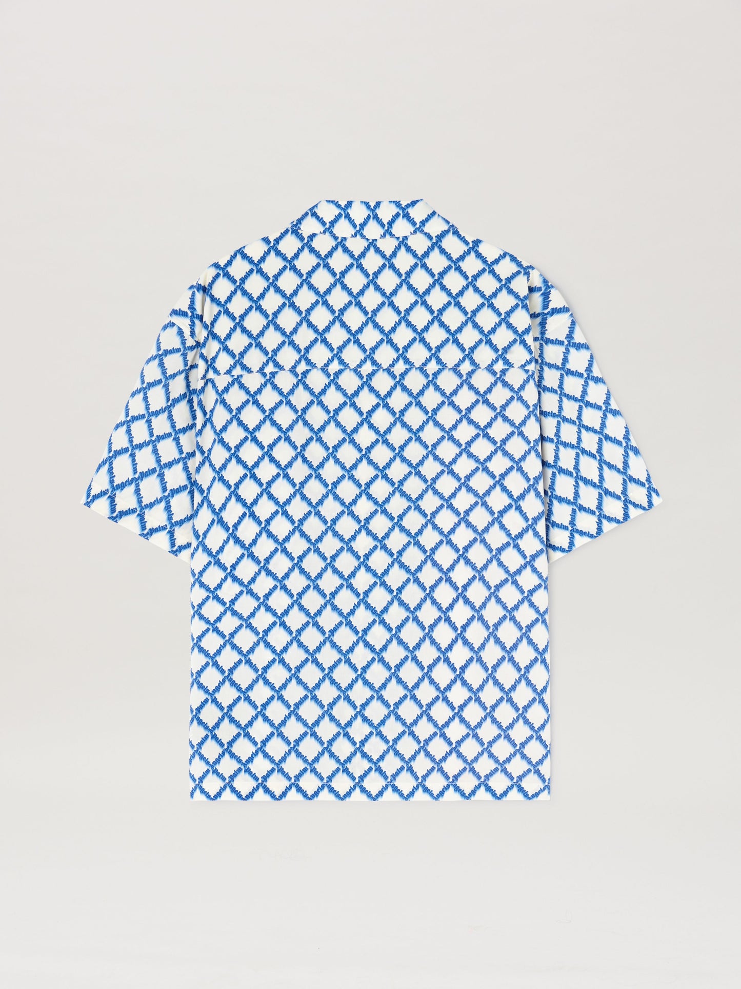 Net Logo Bowling Shirt Ss Ivory   Multic