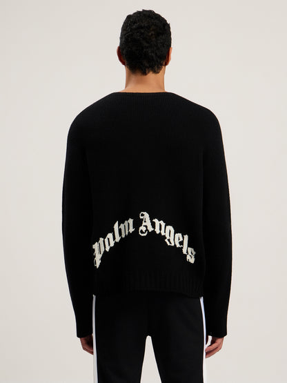 Back Curved Logo Sweater