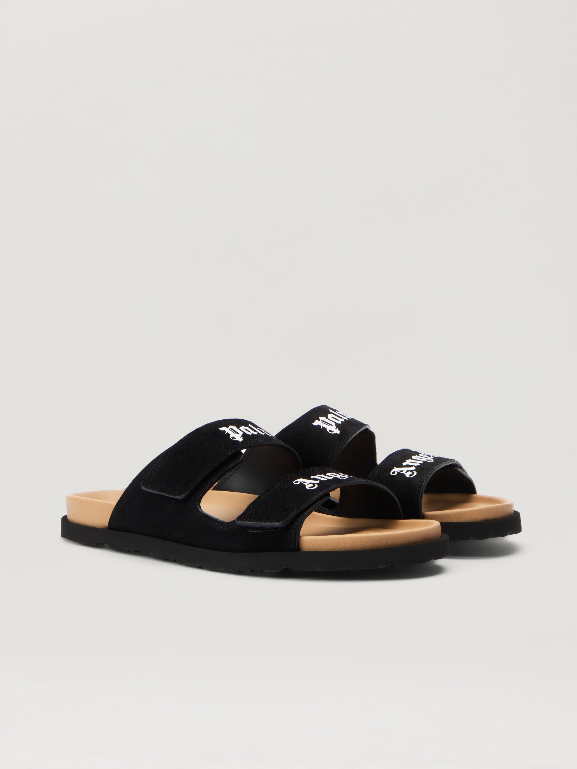 Logo Suede Sandals