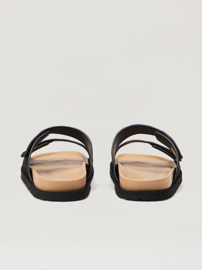 Logo Suede Sandals