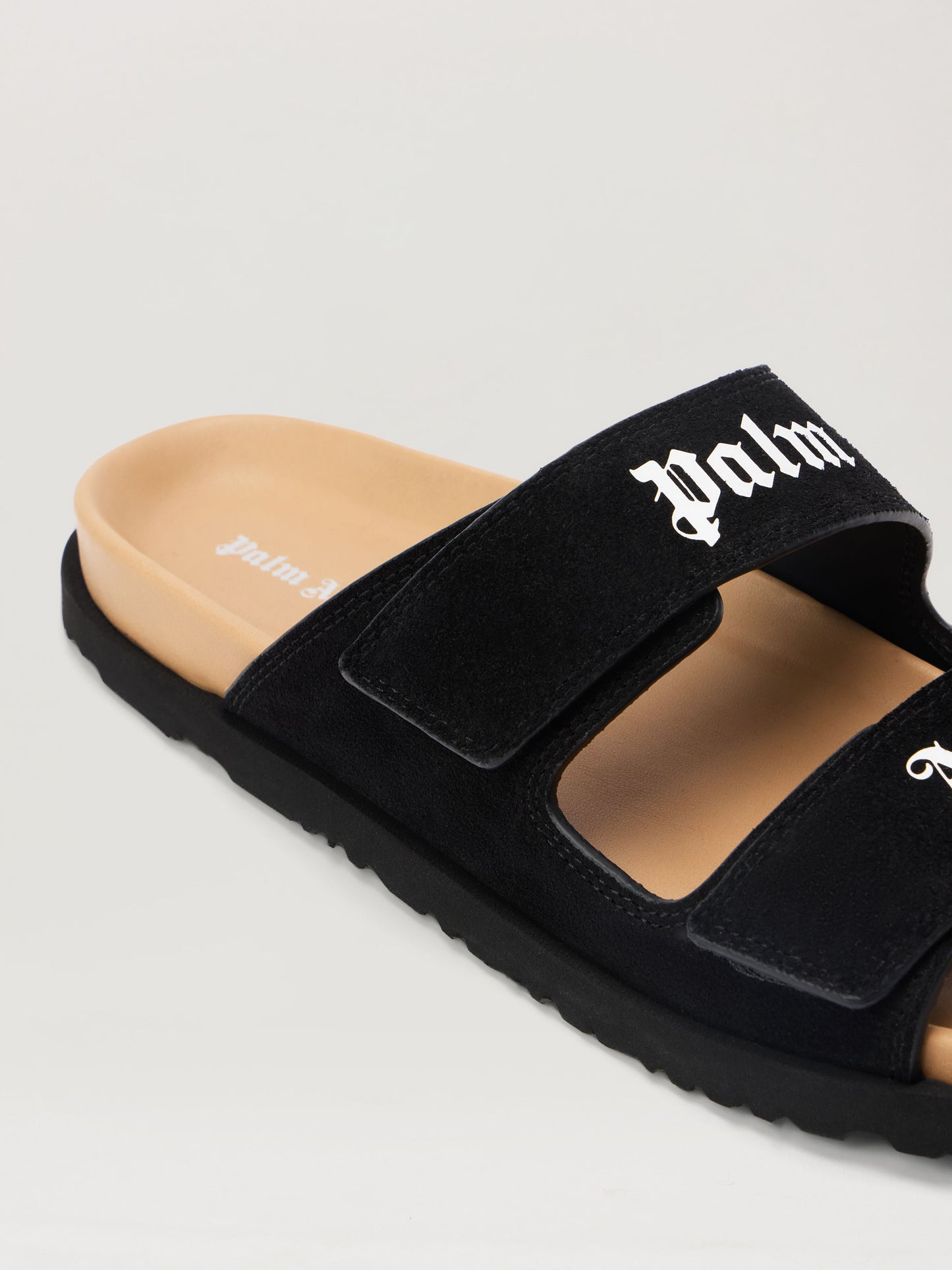 Logo Suede Sandals