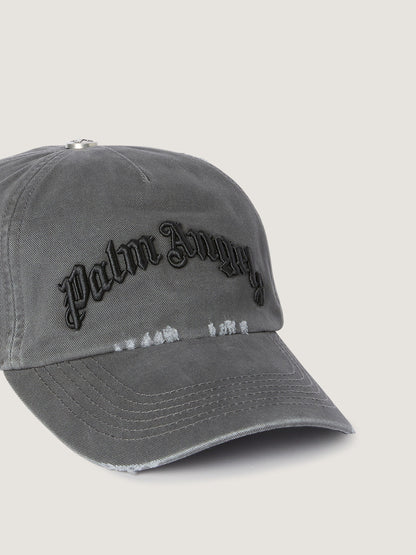 Curved Logo Distressed Cap
