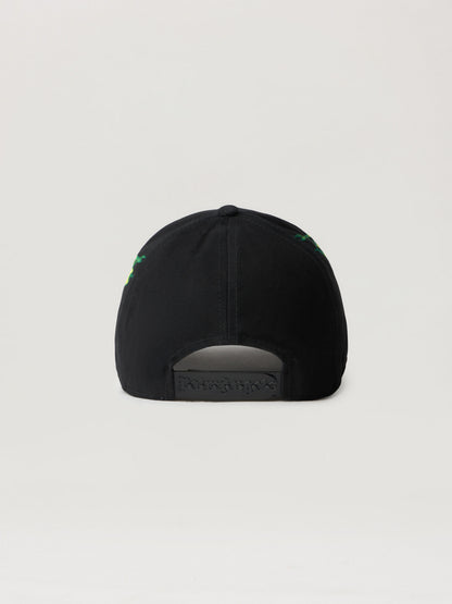 Flames Curved Logo Cap