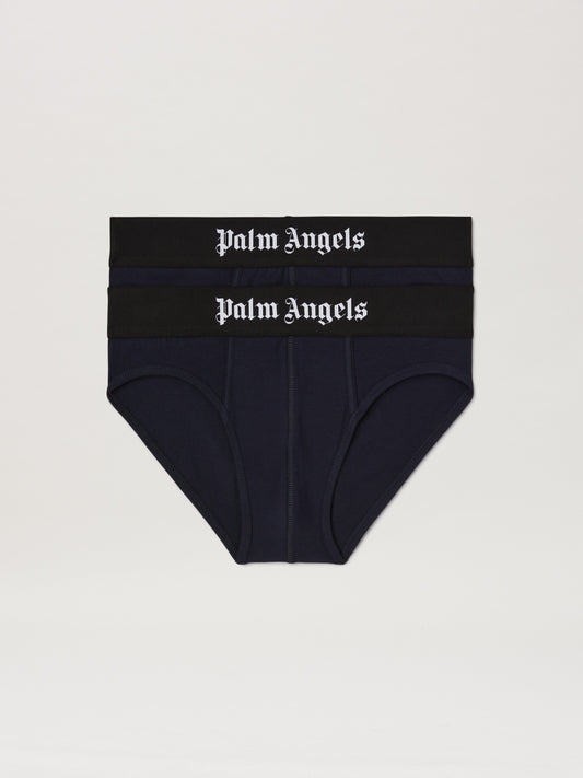 Palm Angels Slip Bipack Navy Blue   Blac
