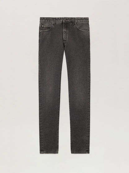 Curved Logo Denim Jeans