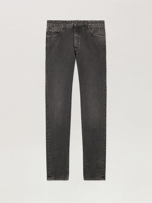 Curved Logo Denim Jeans