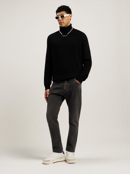Curved Logo Denim Jeans