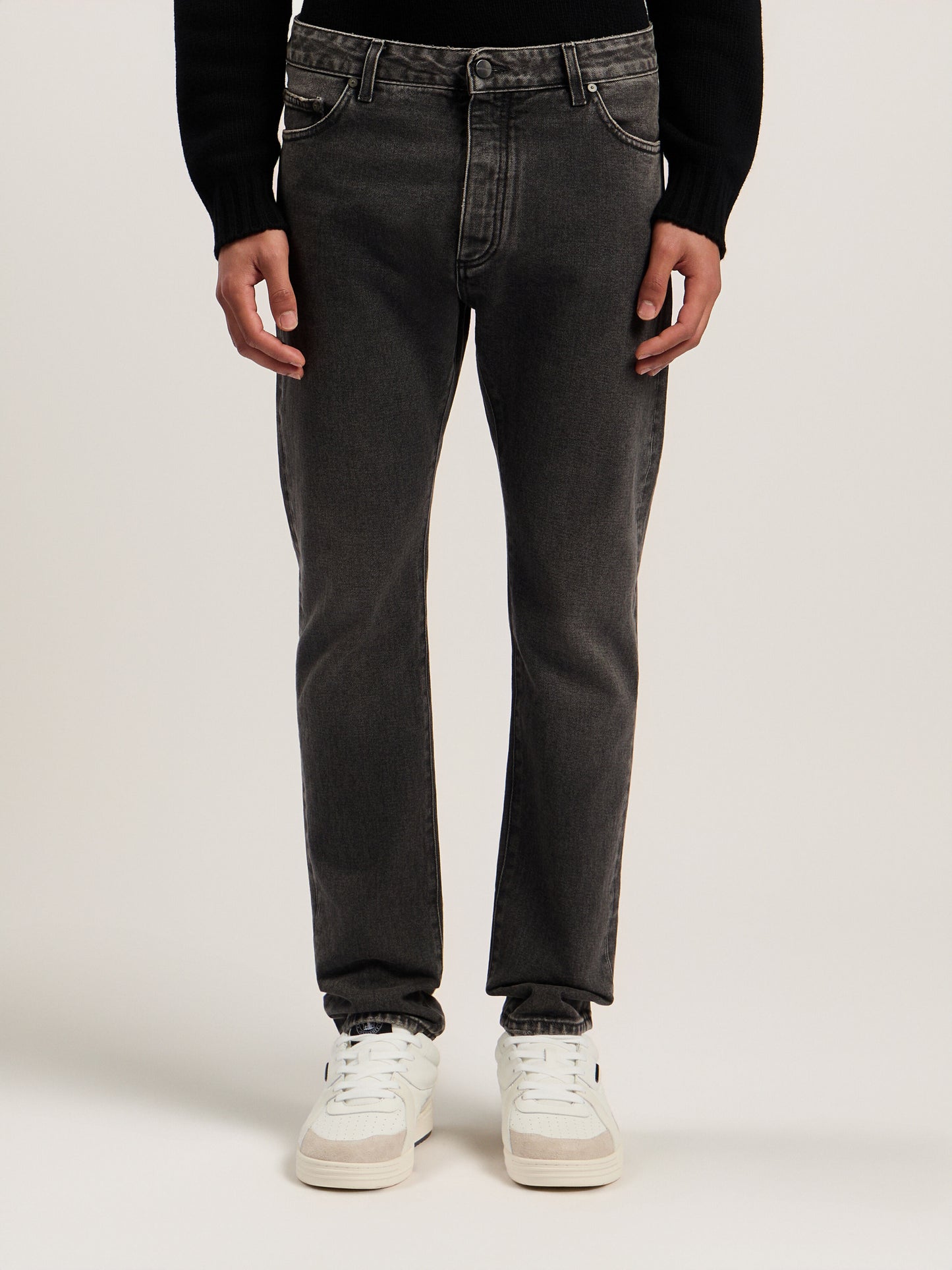 Curved Logo Denim Jeans