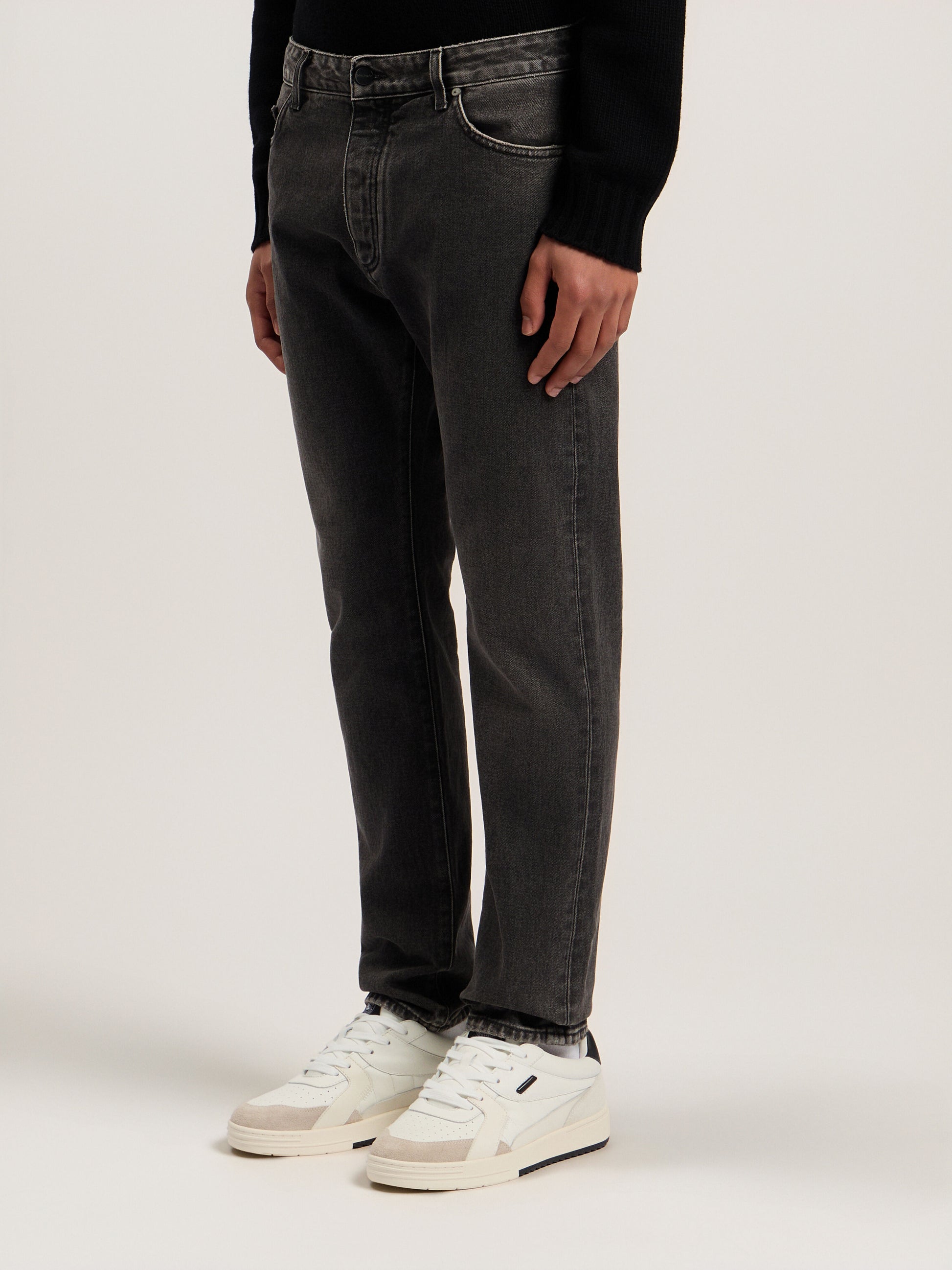 Curved Logo Denim Jeans